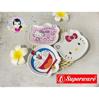 จานรองแก้วหน้าการ์ตูน คิตตี้ โดเรม่อน และอื่นๆ ซุปเปอร์แวร์ #ร้านรุ้งจิปาถะ