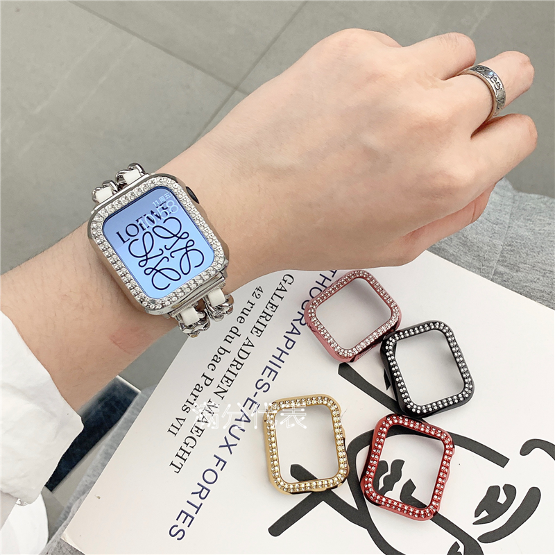 เคสนาฬิกาข้อมือ แบบแข็ง ชุบไฟฟ้า กันกระแทก สําหรับ Apple iwatch 9 S8 7 6 5 SE 4 3 2 1 41 มม. 45 มม. 38 มม. 40 มม. 42 มม. 44 มม.