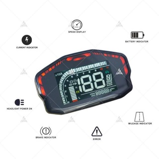 จอมอเตอร์ไซค์ไฟฟ้า DKD LIN CAN-BUS LCD Speedometer Display