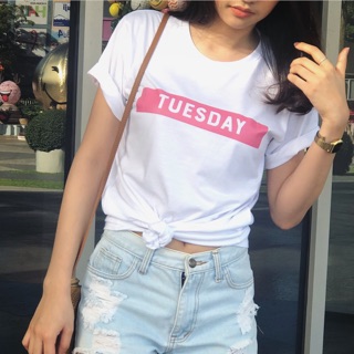 เสื้อยืด Tuesday Tshirt เสื้อผ้าแฟชั่น เสื้อ oversize - My day collection