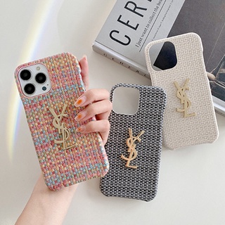 เคสโทรศัพท์มือถือหนังนิ่ม ลายสาน แฟชั่นหรูหรา สําหรับ iPhone 13 14 Pro 14 Pro Max 11 12 Pro 13 Pro Max 12 Pro Max