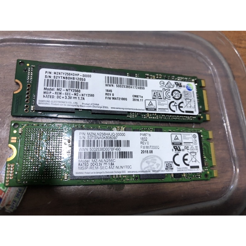 ฮาร์ดไดรฟ์ Samsung 256Gb, 512Gb M2 2280 SSD มือสอง