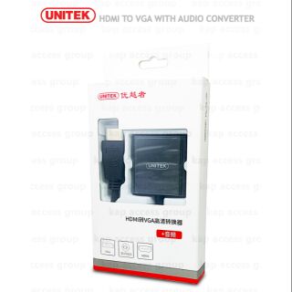 UNITEK HDMI TO VGA WITH AUDIO 3.5 CONVERTER