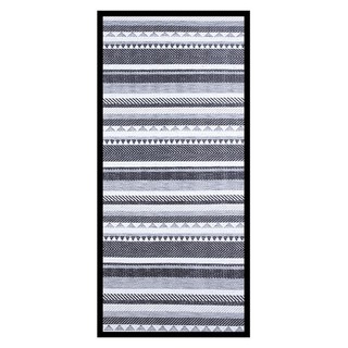 Interior carpet MAT PDM BRAND INARI 90x200CM WHITE/BLACK Carpet Home &amp; Furniture พรมภายใน เสื่ออเนกประสงค์ PDM BRAND INA