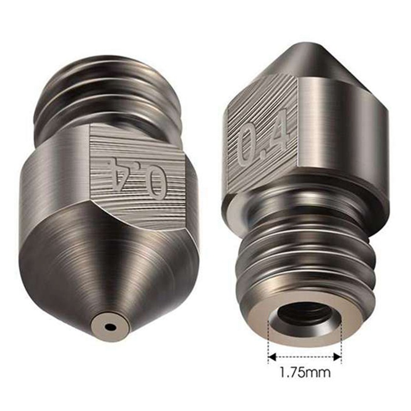 34 Pcs 3D Printer Nozzle Extruder 0.4mm MK8 Hardened Steel Nozzle Multi-Size Brass Nozzle for Ender-3 CR-10 3D Printer #5