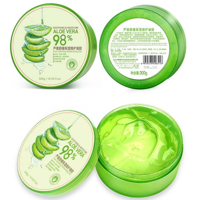 Aloe Vera Gel 98% 300g เจลว่านหางจระเข้ ชุ่มชื้น ซูทติ้ง หลังแดด สำหรับผิวแพ้ง่าย ซึมซาบไว ไม่เหนียว ลดรอยสิว thumbnail 9