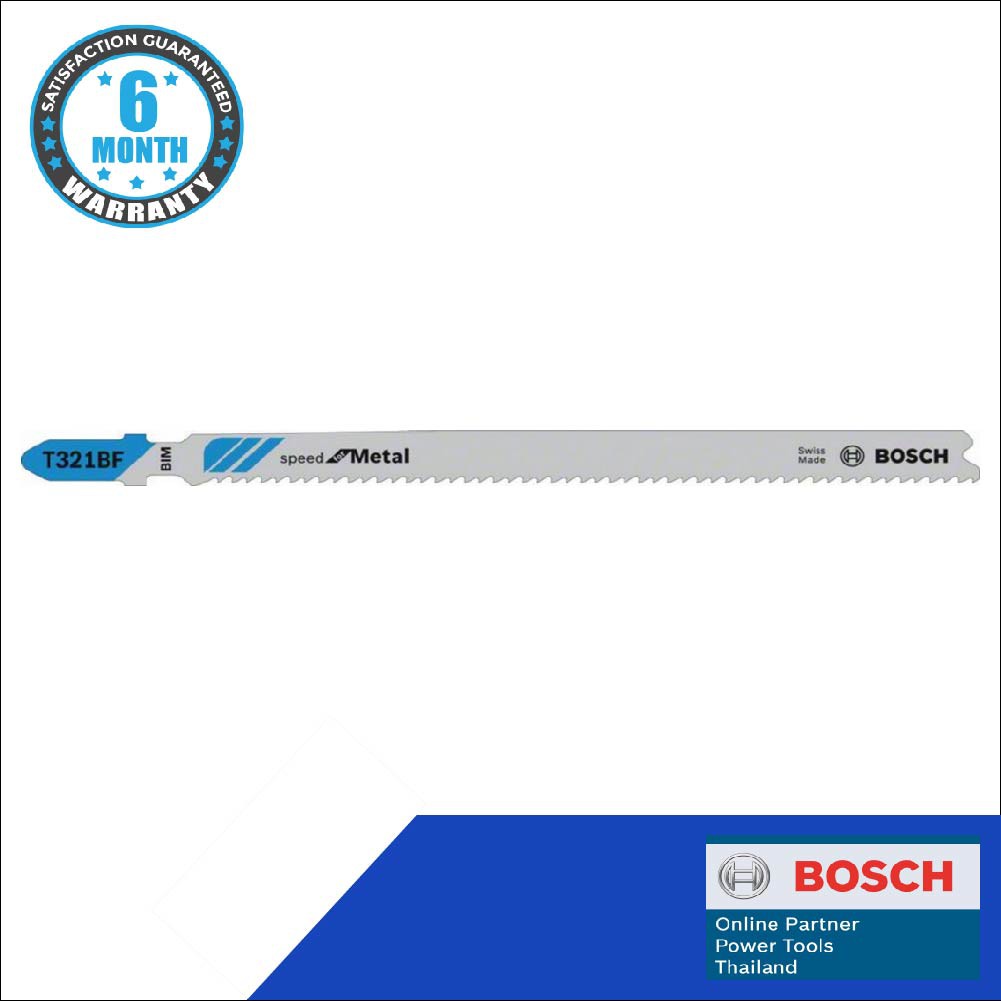 Bosch ใบเลื่อย T 321BF (5pcs) (pipes and profiles < 6 mm)