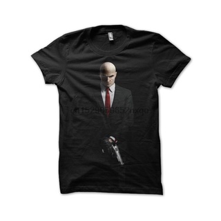 [100% Cotton] เสื้อยืดลําลอง ผ้าฝ้าย 100% แขนสั้น พิมพ์ลาย Hitman Agent 47 สีดํา พลัสไซซ์ XS-3XL ของขวัญวันเกิด สําหรับผ