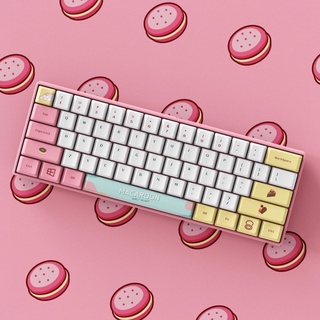 คีย์แคปมาการอง DAGK Macaron keycap XDA Cherry Profile คีย์แคปน่ารัก