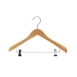 ไม้แขวนเสื้อสูทไม้มีหนีบWHS29026(1x1) HLSUIT HANGER WITH CLIPS HOME LIVING WHS29026