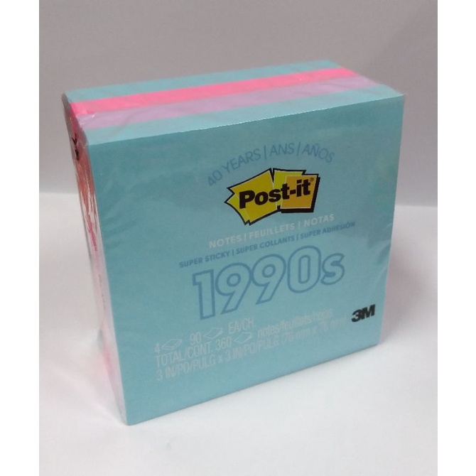 3M POST IT 1990 40TH MIXED / STICKY NOTE / MEMO TEMPEL