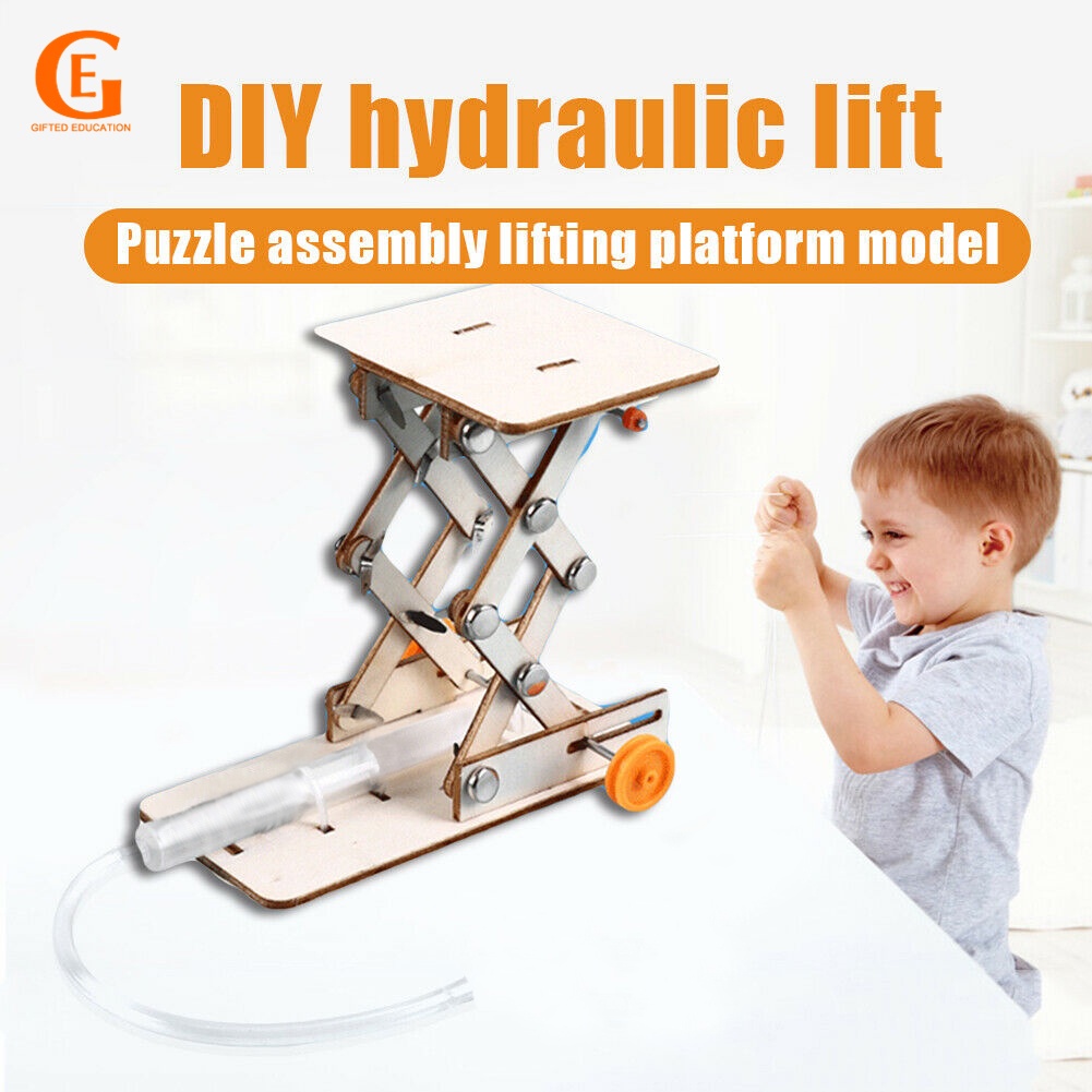 โมเดลตุ๊กตาวิทยาศาสตร์ไฮดรอลิกของเล่นเสริมการเรียนรู้วิทยาศาสตร์ DIY สําหรับเด็ก