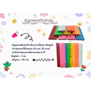 สันรูดพลาสติกเข้าเล่ม