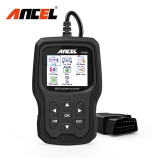 Ancel FD700 เครื่องสแกนเนอร์วินิจฉัยน้ํามันรถยนต์ OBD2 DPF EPB BMS ETC หลายภาษา