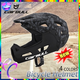 Cairbull หมวกกันน็อค แบบเต็มหน้า DH MTB Capacete Cicli Padlock 54-61 ซม. ปีกถอดออกได้ในตัว + หมวกกันน็อคจักรยานเสือภูเขา สําหรับผู้ใหญ่