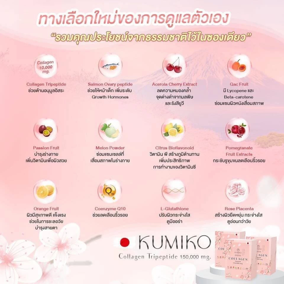 Kumiko Collagen 15 ซอง ดูแลผิว ผม เล็บ thumbnail 3