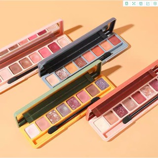 LAMEILA -NO.3051อายแชโดว์พาเลท 8 ช่อง 4 สี เนื้อดินน้ำมัน กลิตเตอร์ Soft Eye Shadow Lasting Makeup มีเอฟเฟกต์ ติดทนนาน