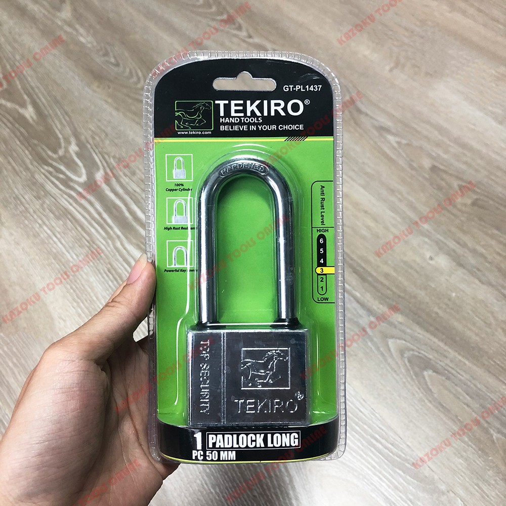 กุญแจคอยาวแบบกล่อง / กุญแจ 50 มม. GT-PL1437 TEKIRO