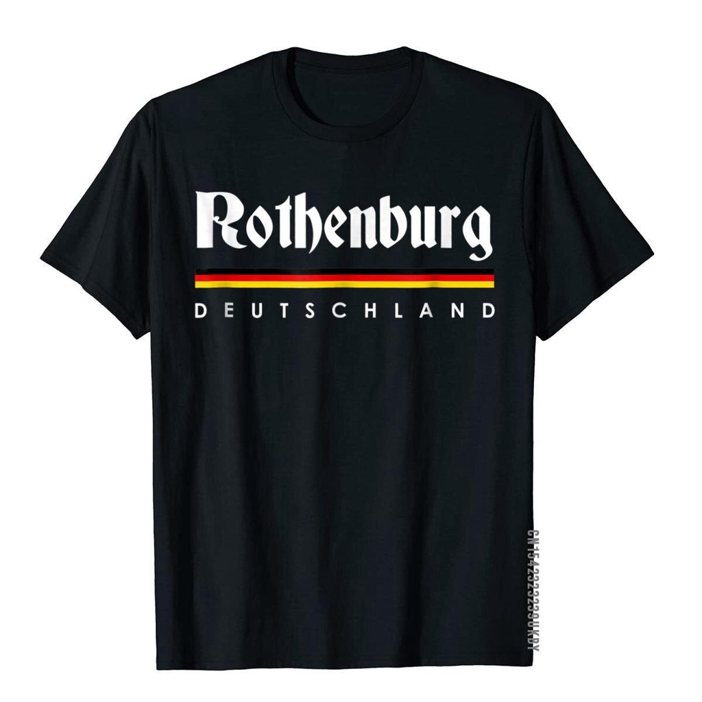 เสื้อยืดโอเวอร์ไซส์เสื้อยืด ผ้าฝ้าย พิมพ์ลายกราฟฟิค Rothenburg Germany ของขวัญ สําหรับผู้ชายS-4XL