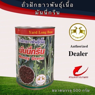 เมล็ดพันธุ์ ถั่วฝักยาวมันนี่กรีน 500g