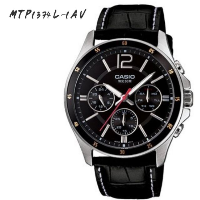SR นาฬิกาข้อมือผู้ชาย CASIO รุ่น MTP-1374L  👉 ของแท้ 💯% 👈