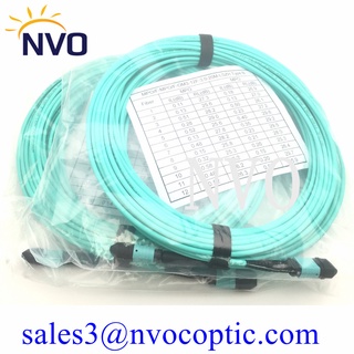 20Meter OM3 MPO Optical Fiber Patch cord 50/125 Multimode UPC Jumper Female Connector 12 Cores Patch Cord Type  A Type B