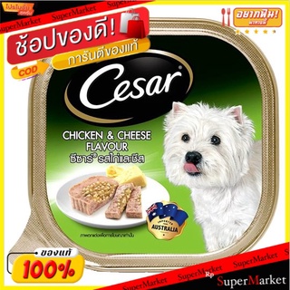 ถูกที่สุด✅ ซีซาร์ อาหารสุนัข รสไก่และชีส 100กรัม Cesar Chicken &amp; Cheese Flavour Dog Food 100g