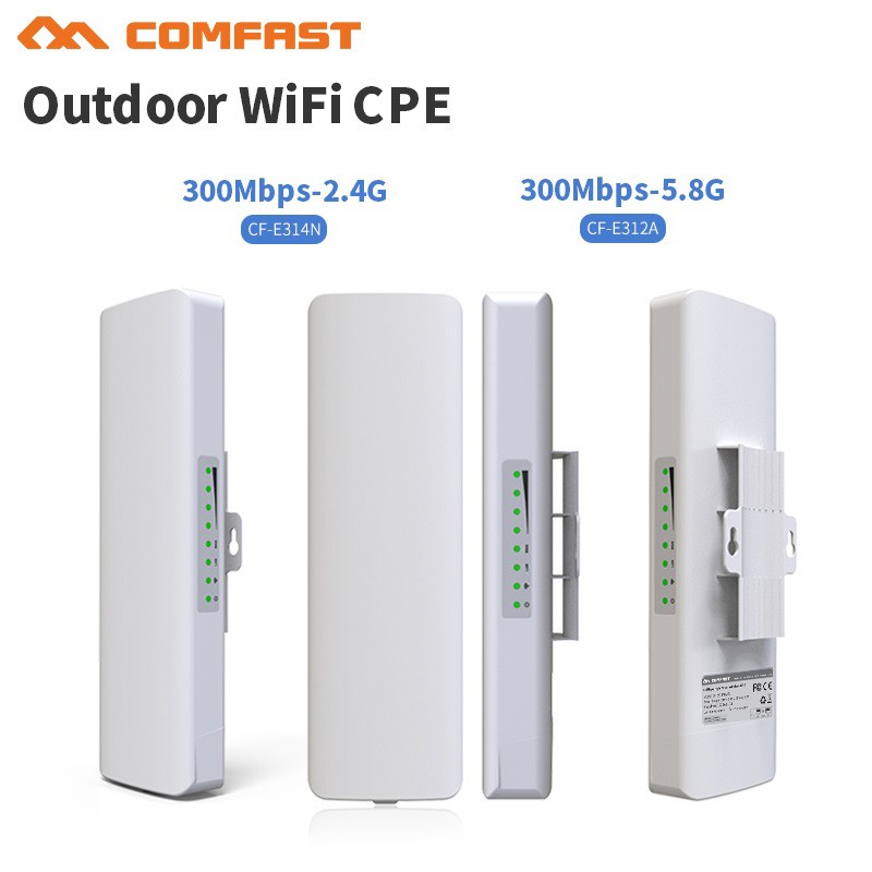 Comfast Cf-E 312A E314N 300Mbps 2.4Ghz 5.8Ghz เราน์เตอร์เสาอากาศไร้สาย CPE เราเตอร์ไร้สายสะพาน E312A