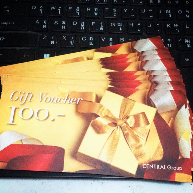 ค่าส่งถูก!!! บัตรของขวัญเครือเซ็นทรัล Central Group Gift Voucher