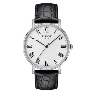 Tissot Everytime Quartz ทิสโซต์ เอฟวรี่ไทม์ สีเงิน ดำ นาฬิกาผู้ชาย T1094101603301 นาฬิกาผู้ชาย