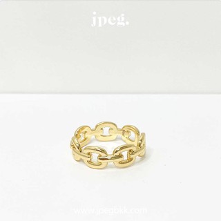 chain bold ring (Brass+18K)