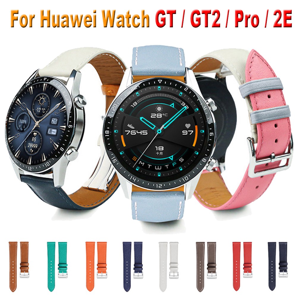 สายนาฬิกาข้อมือหนัง ระบายอากาศ สําหรับ Huawei Watch GT 2 Pro GT2 GT3 GT4 46mm GT 2e Honor Magic Watch