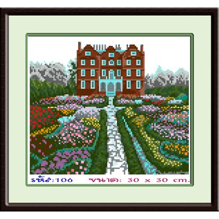 ไอแอมครอสติช iamcrossstitch DIY รหัส L-106 30x30 cm. ชุดอุปกรณ์งานฝีมือปักครอสติชครบชุด