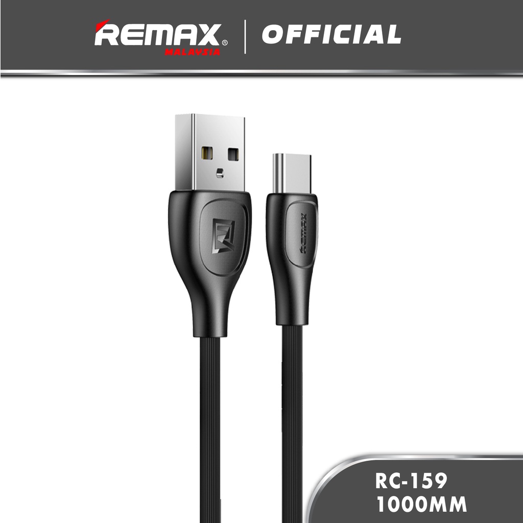 Remax RC-159 Gonro Series Micro/Type-C 2.4A สายเคเบิลข้อมูล USB ยาว 1 เมตร ทนทาน พร้อมสายเคเบิลไทร์ [เข้ากันได้กับ iPh]