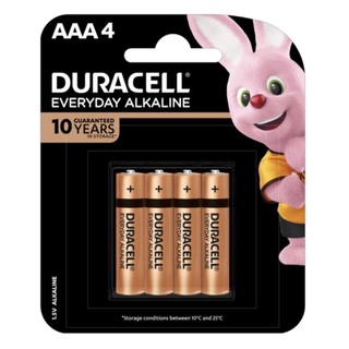 Duracell Everyday alkaline AAA 1.5V แพค4ก้อน ของแท้