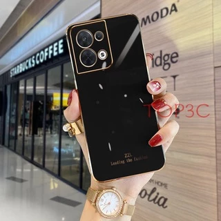 เคส OPPO Reno 8 5g / Reno 8 PRO 5G / Reno 8Z 5G / Reno 7Z 5G Reno 7 Reno 5 Reno 6 5G เคสโทรศัพท์มือถือ ขอบตรง แฟชั่น สําหรับ ZB
