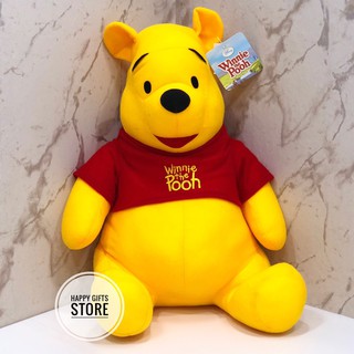 Winnie the pooh ตุ๊กตา pooh หมีพูห์ ผ้าทีคอต ขนาด15 นิ้ว