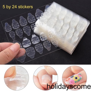 [HCLM] 120pcs/lot Breathable Sticker Nail Glue Double-Side Tape Sticker for Manicure Fake Nails Art Decoration Tool