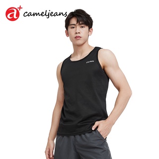 Cameljeans เสื้อยืดแขนกุด ผ้าเรยอน แบบแห้งเร็ว ระบายอากาศ ดูดซับเหงื่อ เหมาะกับใส่ออกกําลังกาย สําหรับผู้ชาย