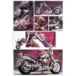 โปสเตอร์ รูปถ่าย รถมอเตอร์ไซค์ ชอปเปอร์ ALIEN Chopper Motorcycle POSTER 23”X34” Radical Classic Vintage Bikes H.R.Giger