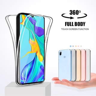 เคสโทรศัพท์ซิลิโคนป้องกัน 360 Double สําหรับ Huawei Y5 2019 Y6 Pro 2019 Y6 Prime 2019 Y6S Y7 2019 Y7 Prime 2019 Y7 Pro 2019 Y9 2019