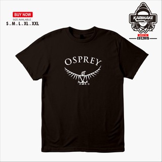 เสื้อยืดผ้าฝ้ายพิมพ์ลายแฟชั่น Osprey เสื้อยืด เสื้อกีฬา กลางแจ้ง โลโก้ -