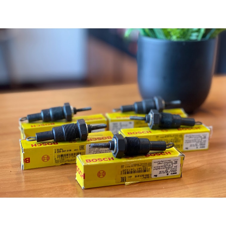 Original BOSCH W123 W115 หัวเผาดีเซล Diesel Glow Plug รถเบนซ์ BENZ 300D 240Dหัวใหญ่ ยี่ห้อ BOSCH เบอ