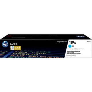 HP 119A Laser Toner Cartridge หมึกพิมพ์เลเซอร์แท้ (Cyan)(W2091A)