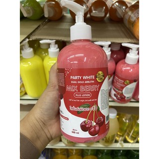 1ขวด PARTY WHITE MIX BERRY โลชั่นบำรุงผิวกายเบอร์รี่ ขนาด500ml