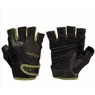 Harbinger FlexFit Wash&amp;Dry Gloves - Black/Greenถุงมือออกกำลังกาย