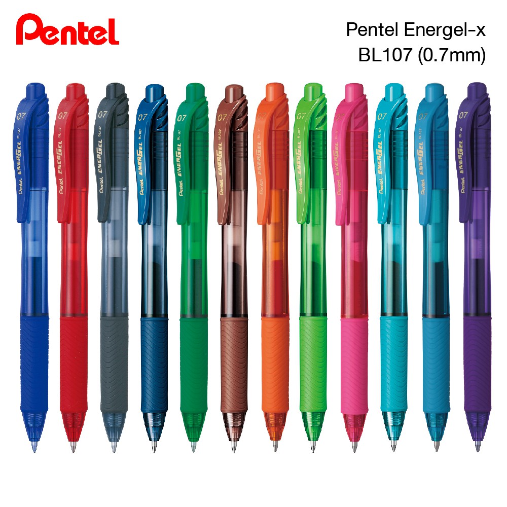 ปากกาเจล Pentel EnergelX รุ่น BLN105 BL107 และ ไส้ปากกา เพนเทล 0.5 0.7