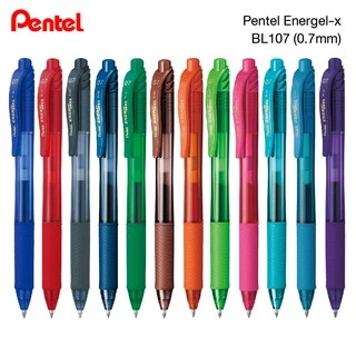 ปากกาเจล Pentel Energel-X รุ่น BLN105 & BL107 และ ไส้ปากกา เพนเทล 0.5 0.7 MM ผลิตจากประเทศญี่ปุ่น (Made in Japan) [S24]