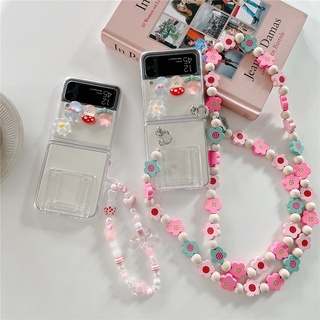 เคสโทรศัพท์มือถือแบบแข็ง กันกระแทก ลายดอกไม้ สําหรับ Samsung Galaxy Z Flip 4 Z Flip 3 5G