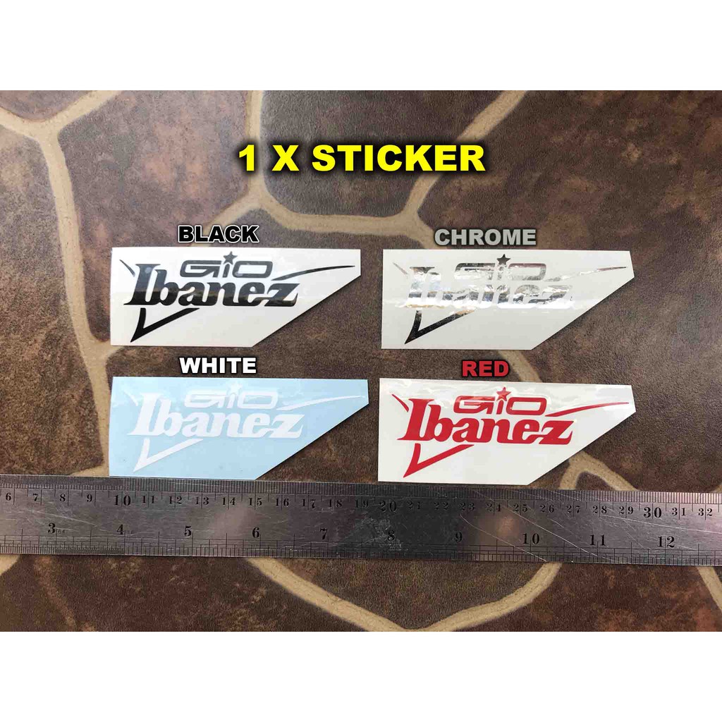 Ibanez Gio Standard Series Electric Headstock Guitar Sticker Not Decal Acoustic Bass Guitar